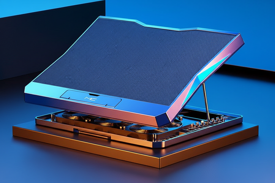 Foldable Laptop Cooling Stand with Radiator Base