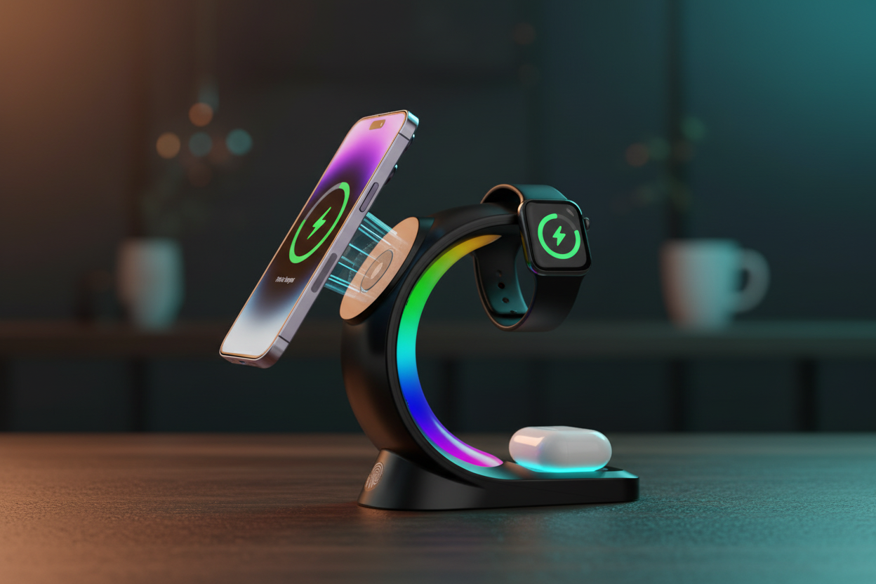 4-in-1 Magnetic Wireless Charging Station