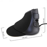Ergonomic Vertical Mouse angled view for desktop use