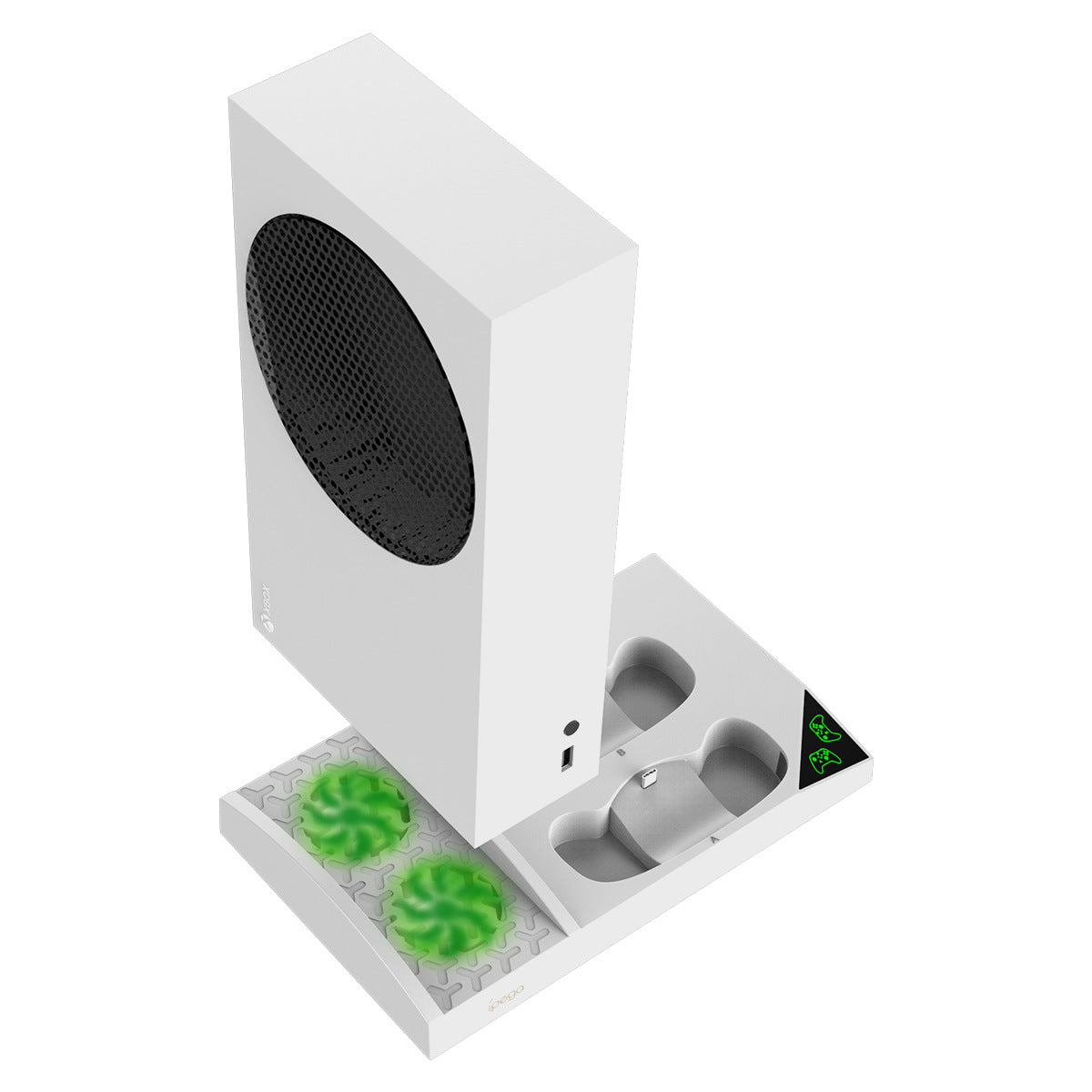 Xbox Series S Cooling Station with dual controller charger