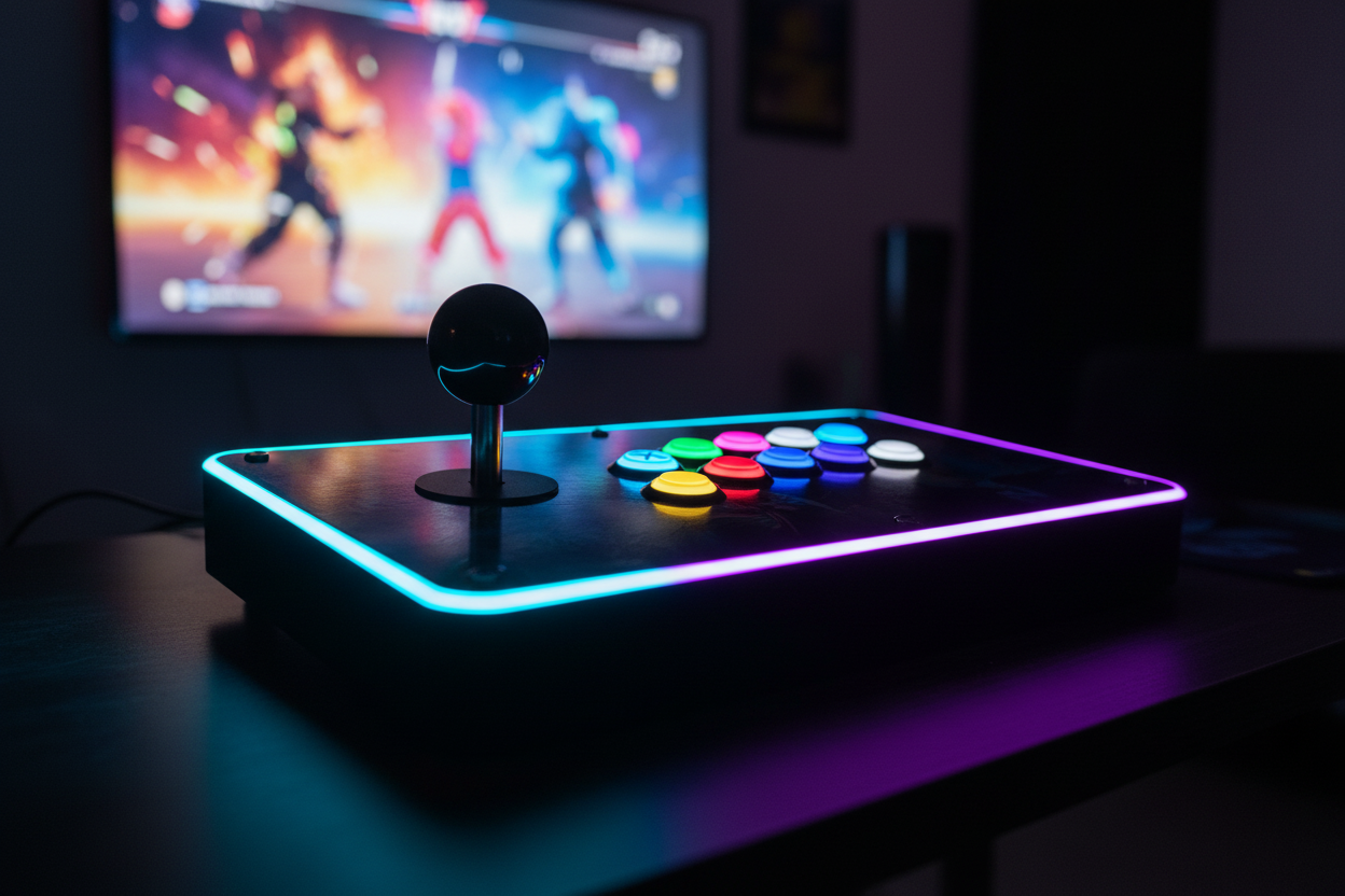 Arcade Fighting Stick Joystick for PS4, PS3, Switch & PC