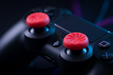 Black PS4 Handle Rocker Cap thumb grip extender