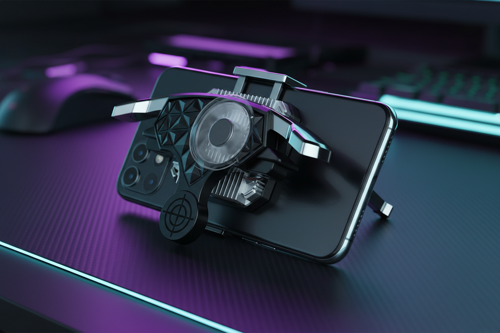 Phone Cooling Fan with Gamepad Holder Stand