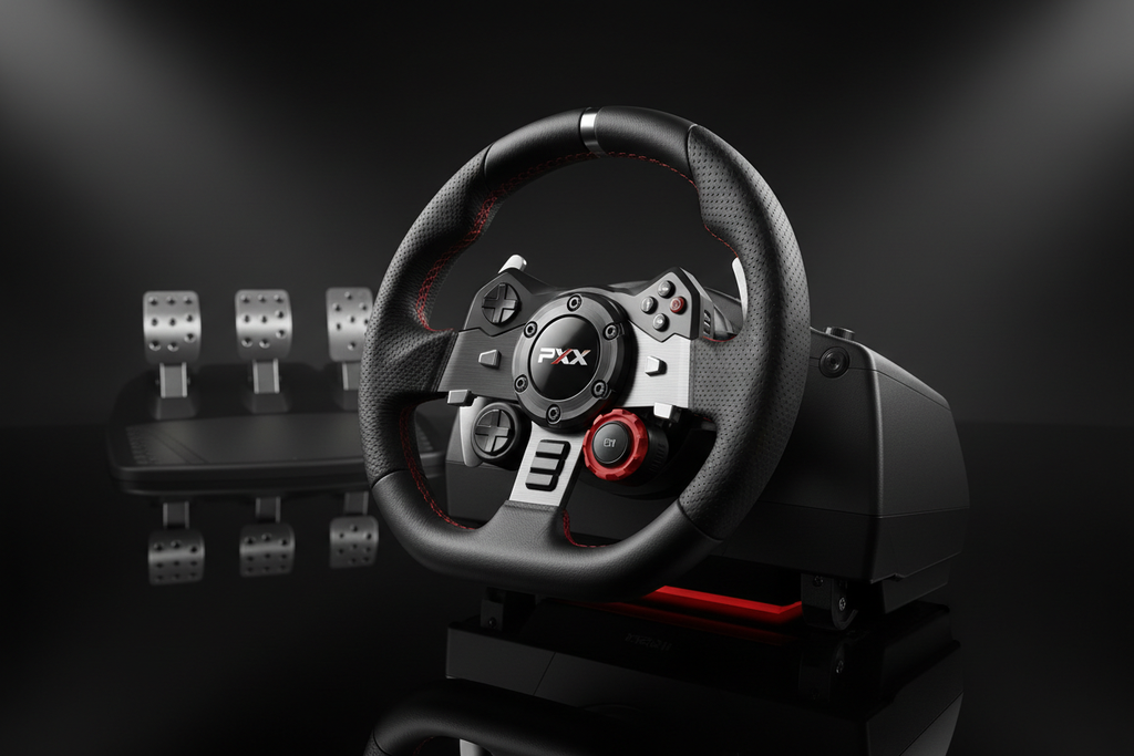 PXN V10 Racing Wheel Studio Shot