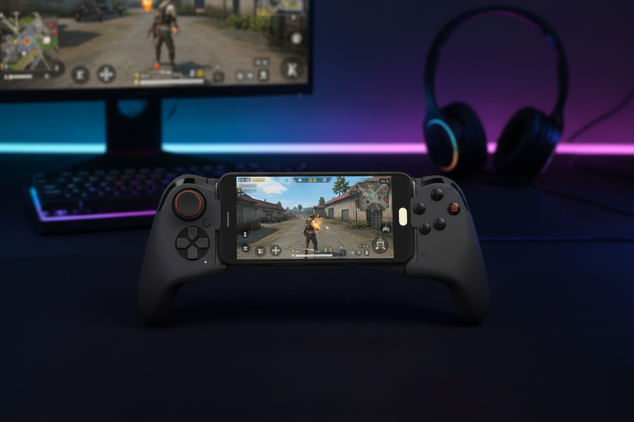 Wireless Mobile Gaming Gamepad Controller